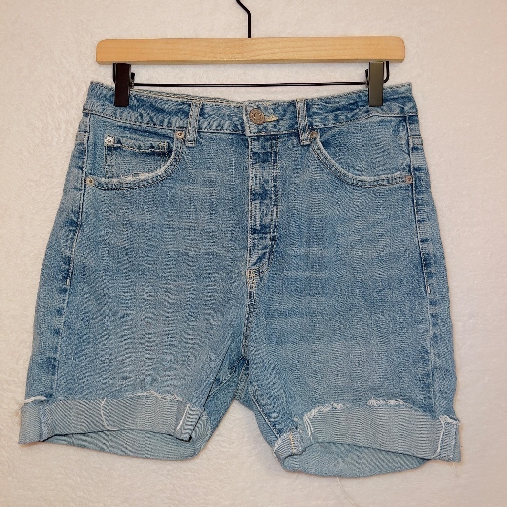 Garage Light Wash Denim High Rise Bermuda Shorts size 9